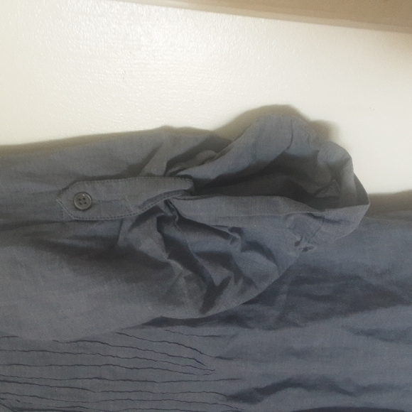 J.Jill Button Down Roll Tab Sleeve Top Sz L - Picture 4 of 7